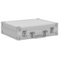 vidaXL Waffenkoffer Aluminium ABS Silbern vidaXL Waffenkoffer Aluminium ABS Silbern