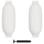 vidaXL Bootsfender 2 Stk. Weiß 69 x 21,5 cm PVC vidaXL Bootsfender 2 Stk. Weiß 69 x 21,5 cm PVC