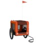vidaXL Fahrradanhänger Hunde Orange und Schwarz Oxford-Gewebe & Eisen vidaXL Fahrradanhänger Hunde Orange und Schwarz Oxford-Gewebe & Eisen
