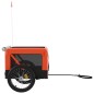 vidaXL Fahrradanhänger Hunde Orange und Schwarz Oxford-Gewebe & Eisen vidaXL Fahrradanhänger Hunde Orange und Schwarz Oxford-Gewebe & Eisen
