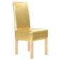 vidaXL 6 Stk. Stretch-Stuhlhussen Golden Gerade vidaXL 6 Stk. Stretch-Stuhlhussen Golden Gerade