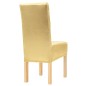vidaXL 6 Stk. Stretch-Stuhlhussen Golden Gerade vidaXL 6 Stk. Stretch-Stuhlhussen Golden Gerade