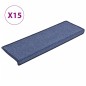 vidaXL Teppich-Treppenstufen 15 Stk. 65x21x4 cm Blau vidaXL Teppich-Treppenstufen 15 Stk. 65x21x4 cm Blau