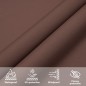 vidaXL Sonnensegel Oxford-Gewebe Rechteckig 2,5x5 m Braun