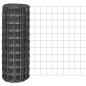 vidaXL Eurozaun Stahl 25 x 1 m Grau vidaXL Eurozaun Stahl 25 x 1 m Grau