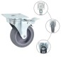 vidaXL Lenkrollen mit Doppelbremsen 4 Stk. 75 mm vidaXL Lenkrollen mit Doppelbremsen 4 Stk. 75 mm