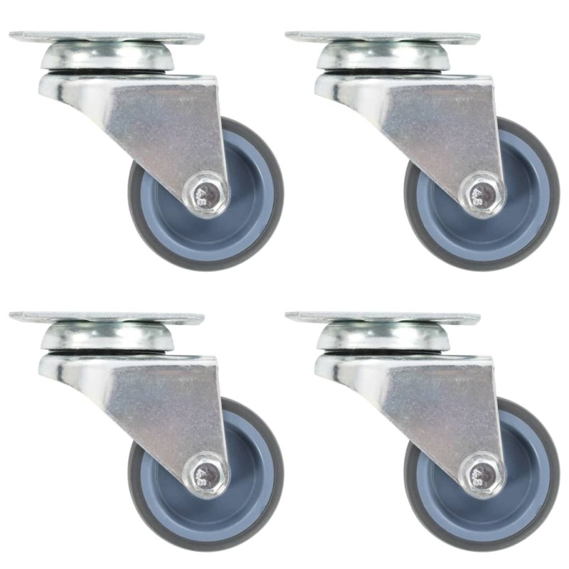 vidaXL Lenkrollen mit Zwillingsrad 4 Stk. 50 mm vidaXL Lenkrollen mit Zwillingsrad 4 Stk. 50 mm