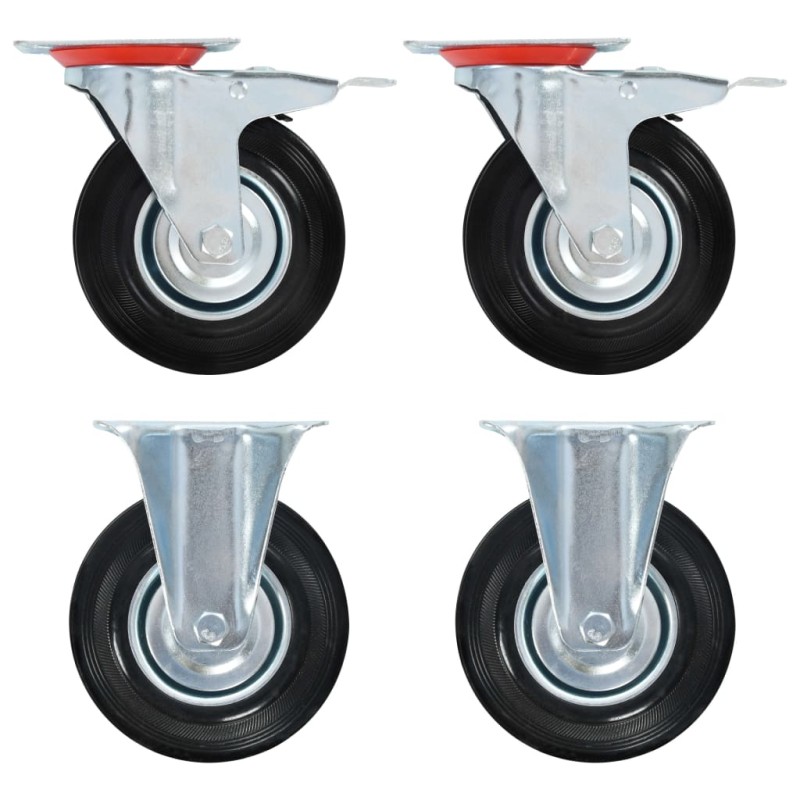 vidaXL Rollen 4 Stk. 125 mm vidaXL Rollen 4 Stk. 125 mm