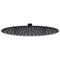 vidaXL Regenbrause Edelstahl 30 cm Rund Schwarz vidaXL Regenbrause Edelstahl 30 cm Rund Schwarz