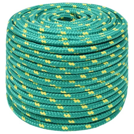 vidaXL Bootsseil Grün 12 mm 25 m Polypropylen