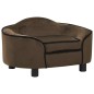 vidaXL Hundesofa Braun 67x47x36 cm Plüsch vidaXL Hundesofa Braun 67x47x36 cm Plüsch