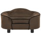 vidaXL Hundesofa Braun 67x47x36 cm Plüsch vidaXL Hundesofa Braun 67x47x36 cm Plüsch