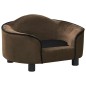 vidaXL Hundesofa Braun 67x47x36 cm Plüsch vidaXL Hundesofa Braun 67x47x36 cm Plüsch