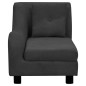 vidaXL Hundesofa mit Kissen Schwarz 83x44x44 cm Plüsch vidaXL Hundesofa mit Kissen Schwarz 83x44x44 cm Plüsch