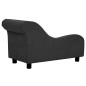 vidaXL Hundesofa mit Kissen Schwarz 83x44x44 cm Plüsch vidaXL Hundesofa mit Kissen Schwarz 83x44x44 cm Plüsch