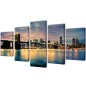 Bilder Dekoration Set Brooklyn Bridge Seeblick 200 x 100 cm Bilder Dekoration Set Brooklyn Bridge Seeblick 200 x 100 cm