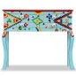 vidaXL Konsolentisch Massivholz Mango Blau Handbemalt vidaXL Konsolentisch Massivholz Mango Blau Handbemalt