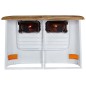 vidaXL LKW-Sideboard Massivholz Mango Weiß vidaXL LKW-Sideboard Massivholz Mango Weiß