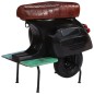 vidaXL Barhocker Motorroller Schwarz Echtleder und Massives Altholz vidaXL Barhocker Motorroller Schwarz Echtleder und Massives Altholz