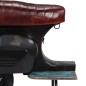 vidaXL Barhocker Motorroller Schwarz Echtleder und Massives Altholz vidaXL Barhocker Motorroller Schwarz Echtleder und Massives Altholz
