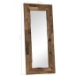 vidaXL Spiegel Altholz 50×110 cm vidaXL Spiegel Altholz 50×110 cm