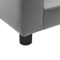 vidaXL Hundesofa Grau 60x43x30 cm Plüsch und Kunstleder vidaXL Hundesofa Grau 60x43x30 cm Plüsch und Kunstleder