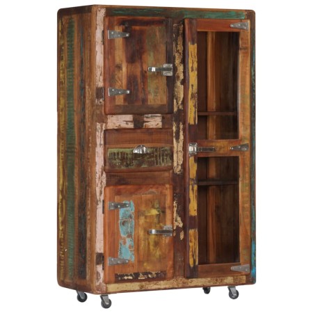 vidaXL Highboard 90x42x142 cm Altholz Massiv