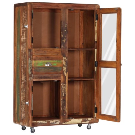 vidaXL Highboard 90x42x142 cm Altholz Massiv