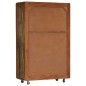 vidaXL Highboard 90x42x142 cm Altholz Massiv vidaXL Highboard 90x42x142 cm Altholz Massiv