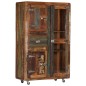 vidaXL Highboard 90x42x142 cm Altholz Massiv vidaXL Highboard 90x42x142 cm Altholz Massiv