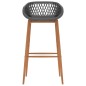 vidaXL Barhocker 2 Stk. Grau vidaXL Barhocker 2 Stk. Grau