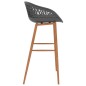 vidaXL Barhocker 2 Stk. Grau vidaXL Barhocker 2 Stk. Grau
