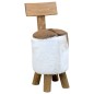 vidaXL Hocker Braun Massivholz Teak vidaXL Hocker Braun Massivholz Teak