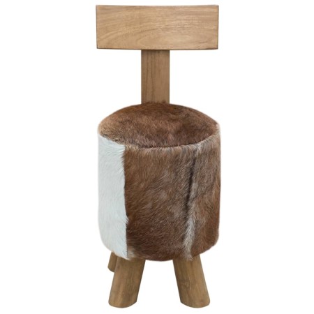 vidaXL Hocker Braun Massivholz Teak