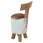 vidaXL Hocker Braun Massivholz Teak vidaXL Hocker Braun Massivholz Teak