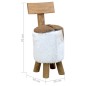 vidaXL Hocker Braun Massivholz Teak vidaXL Hocker Braun Massivholz Teak