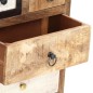 vidaXL Highboard mit Schubladen 45x30x105 cm Altholz Massiv vidaXL Highboard mit Schubladen 45x30x105 cm Altholz Massiv