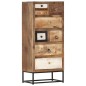 vidaXL Highboard mit Schubladen 45x30x105 cm Altholz Massiv vidaXL Highboard mit Schubladen 45x30x105 cm Altholz Massiv