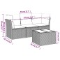 vidaXL 4-tlg. Garten-Sofagarnitur mit Kissen Hellgrau Poly Rattan vidaXL 4-tlg. Garten-Sofagarnitur mit Kissen Hellgrau Poly Rattan
