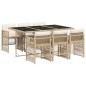 vidaXL 7-tlg. Garten-Essgruppe mit Kissen Beige Poly Rattan vidaXL 7-tlg. Garten-Essgruppe mit Kissen Beige Poly Rattan