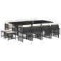vidaXL 13-tlg. Garten-Essgruppe mit Kissen Schwarz Poly Rattan vidaXL 13-tlg. Garten-Essgruppe mit Kissen Schwarz Poly Rattan