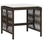 vidaXL Gartenhocker mit Kissen 4 Stk. Braun 41x41x36 cm Poly Rattan vidaXL Gartenhocker mit Kissen 4 Stk. Braun 41x41x36 cm Poly Rattan