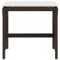 vidaXL Gartenhocker mit Kissen 4 Stk. Braun 41x41x36 cm Poly Rattan vidaXL Gartenhocker mit Kissen 4 Stk. Braun 41x41x36 cm Poly Rattan