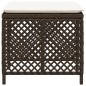 vidaXL Gartenhocker mit Kissen 4 Stk. Braun 41x41x36 cm Poly Rattan vidaXL Gartenhocker mit Kissen 4 Stk. Braun 41x41x36 cm Poly Rattan