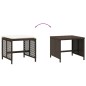 vidaXL Gartenhocker mit Kissen 4 Stk. Braun 41x41x36 cm Poly Rattan vidaXL Gartenhocker mit Kissen 4 Stk. Braun 41x41x36 cm Poly Rattan
