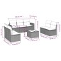 vidaXL 8-tlg. Garten-Sofagarnitur mit Kissen Braun Poly Rattan vidaXL 8-tlg. Garten-Sofagarnitur mit Kissen Braun Poly Rattan