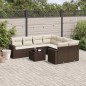 vidaXL 9-tlg. Garten-Sofagarnitur mit Kissen Braun Poly Rattan vidaXL 9-tlg. Garten-Sofagarnitur mit Kissen Braun Poly Rattan