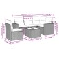 vidaXL 6-tlg. Garten-Sofagarnitur mit Kissen Braun Poly Rattan vidaXL 6-tlg. Garten-Sofagarnitur mit Kissen Braun Poly Rattan