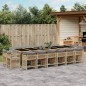 vidaXL 17-tlg. Garten-Essgruppe mit Kissen Beigemischung Poly Rattan vidaXL 17-tlg. Garten-Essgruppe mit Kissen Beigemischung Poly Rattan