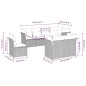 vidaXL 8-tlg. Garten-Sofagarnitur mit Kissen Hellgrau Poly Rattan vidaXL 8-tlg. Garten-Sofagarnitur mit Kissen Hellgrau Poly Rattan